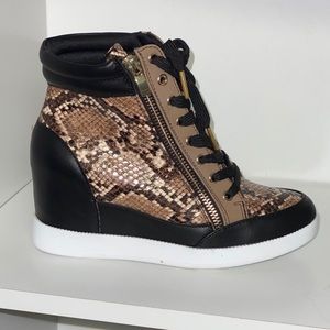 Snake Skin Wedge Tennis - NEW! NEVER WORN